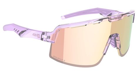 Set occhiali AZR Speed RX S Crystal Violet/Rose + visiera trasparente