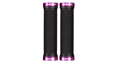 Paire de grips reverse classic 29 mm noir violet