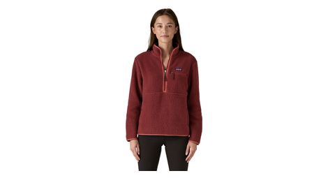 Polaire patagonia retro pile marsupial rouge femme