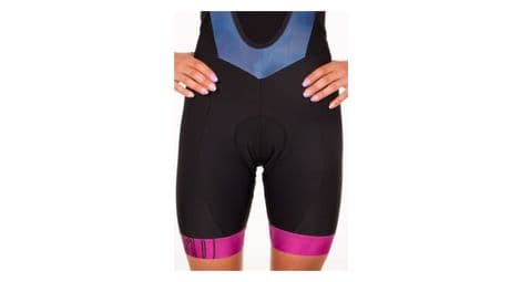 Pantalones cortos de ciclismo z3rod hot purple mist para mujer negro