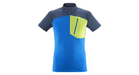 T shirt technique manches courtes millet morpho bleu jaune