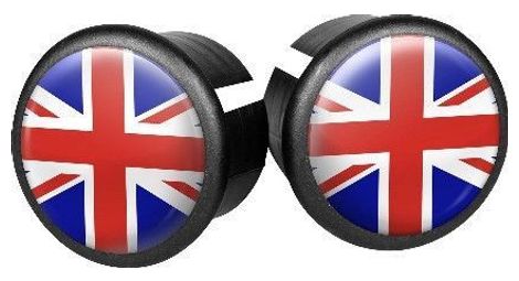 Capes de direction UK 20 mm rouges / bleus