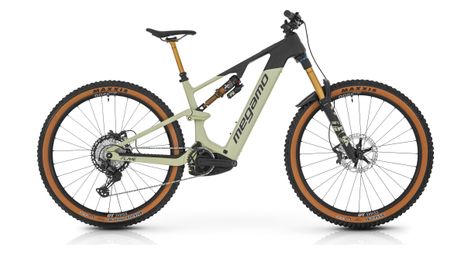 Vtt électrique tout-suspendu megamo flame crb 03 12v 800 wh bosch 100 nm 29 vert sauge / noir 2026