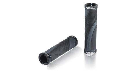 Xlc paire de grips sport bo lock on 130mm noir gris