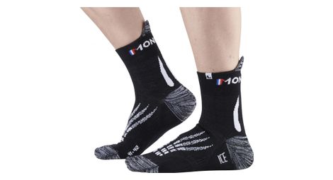 Chaussettes de running monnet run ice noir