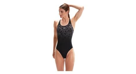 Speedo women's eco+ placem powerback 1-piece swimsuit black