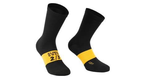 Chaussettes unisexe assos spring fall evo noir/jaune