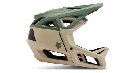 Casco integrale fox proframe beige/verde