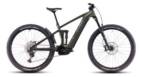 Cube stereo hybrid one44 exc 800 electric full suspension mtb shimano deore xt 12s 800 wh 27.5'' stellar shiftiris verde arancione 2025