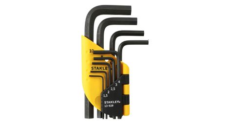 Stanley jeu de 9 clés allen courtes en etui - gamme pro - 1-13-929