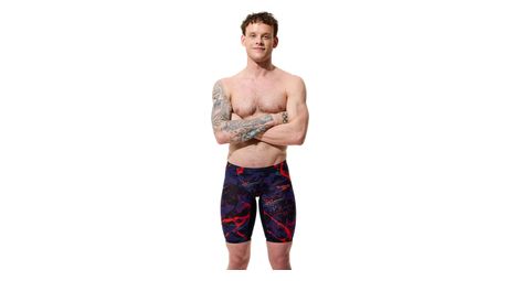 Camiseta de natación Speedo Fastskin LZR Pure Valor 2.0 negra/roja para hombre