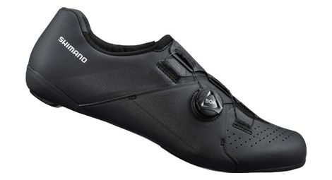 Par de zapatillas de carretera shimano rc300 negras