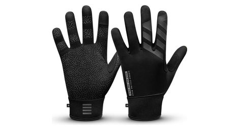 Gants vélo d'hiver cyclisme homme et femme vestkapp noir