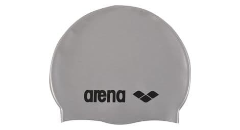 Arena cap classic silicone silver / black