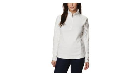 Polaire femme columbia glacial iv 1/2 zip blanc