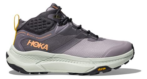Chaussures de randonnée hoka transport hike gtx gris/violet femme