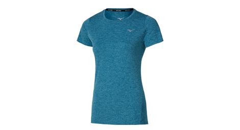 Maillot Manches Courtes Mizuno Impulse Core Bleu Femme