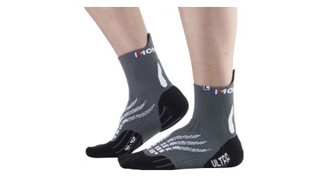 Calcetines de running monnet run ultra gris