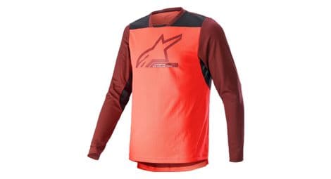 Maillot de manga larga alpinestars drop 6.0 v2 burdeos/corail