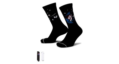 Calcetines nike dri-fit everyday plus unisex (x2) negro blanco