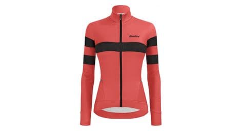 Santini colore bengal pink granatina damen langarmtrikot