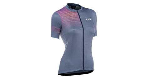 Maillot mc femme northwave origin gris pastel
