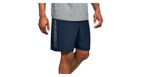 Under armour woven graphic wordmark shorts 1320203-408 homme short bleu fonc?