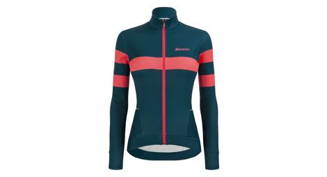 Maillot manches longues femme santini colore bengal bleu turquoise