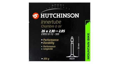 Camera d'aria hutchinson standard 26 x da 2.30 a 2.85 presta