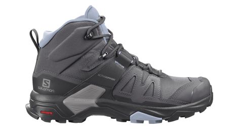 Zapatillas de senderismo salomon x ultra 4 mid gtx gris azul para mujer 38