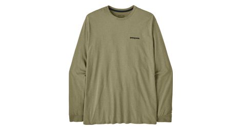 Camiseta de manga larga Patagonia P-6 Logo Responsibili-Tee Verde Hombre