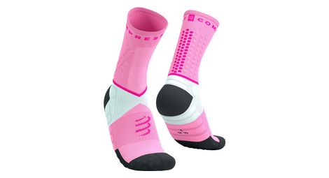 Chaussettes Compressport Ultra Trail V2.0 Rose