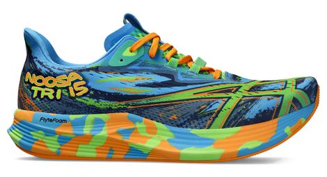 Asics noosa tri 15 running shoes blue green orange