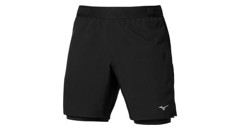 Pantalones cortos 2 en 1 Mizuno Core 5,5 pulgadas, negros, para hombre
