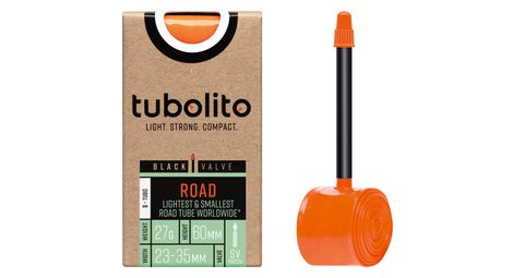 Chambre à Air Allégée Tubolito S-Tubo Road 700 mm Presta 60 mm (Valve Noire)