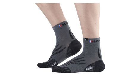 Chaussettes de running monnet run x light noir