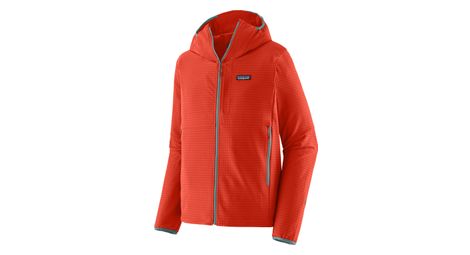 Polaire Patagonia R1 TechFace Hoody Orange Homme
