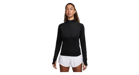 Capucha nike dri-fit trail negra mujer