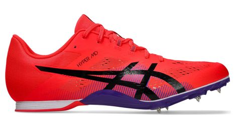 Chaussures d'Athlétisme Asics Hyper MD 8 Rouge/Violet Unisexe