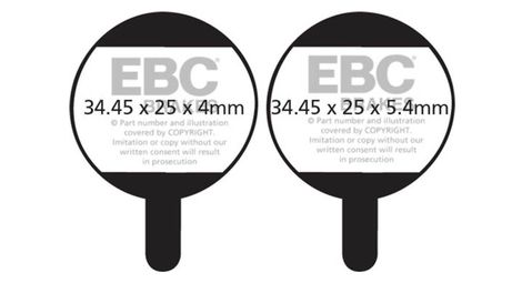 Ebc - plaquettes de frein promax dsk 700 organique
