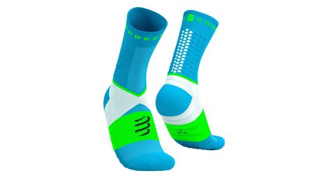 Chaussettes Compressport Ultra Trail V2.0 Bleu/Vert