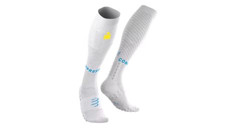 Chaussettes Compressport Full Recovery 2.0 Ironman 2026 Blanc