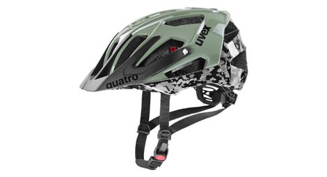 Casque uvex quatro vert olive noir pixel