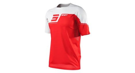 Maillot de manga corta shotrogue revolt rojo / blanco