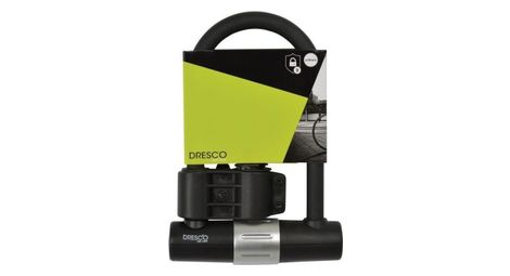 Dresco u-lock 18 x 26 cm acier inoxydable/polyester noir/argent 4-pièces