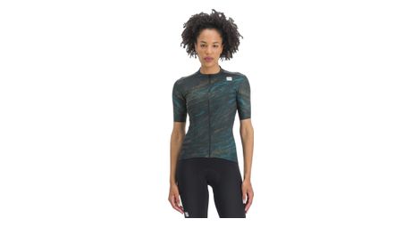 Maillot manches courtes femme sportful cliff supergiara bleu/khaki