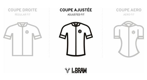 Maillot manches courtes lebram eze gris rose coupe ajustee