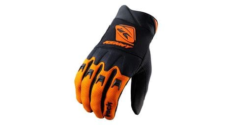 Gants longs kenny track noir orange