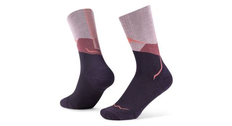 Buff Merino Lightweight Crew Socken Rosa