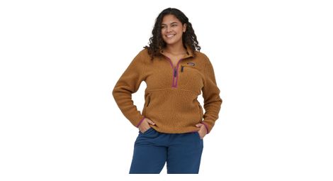 Vellón Marsupial Retro Pile Marrón/Rosa Patagonia para mujer